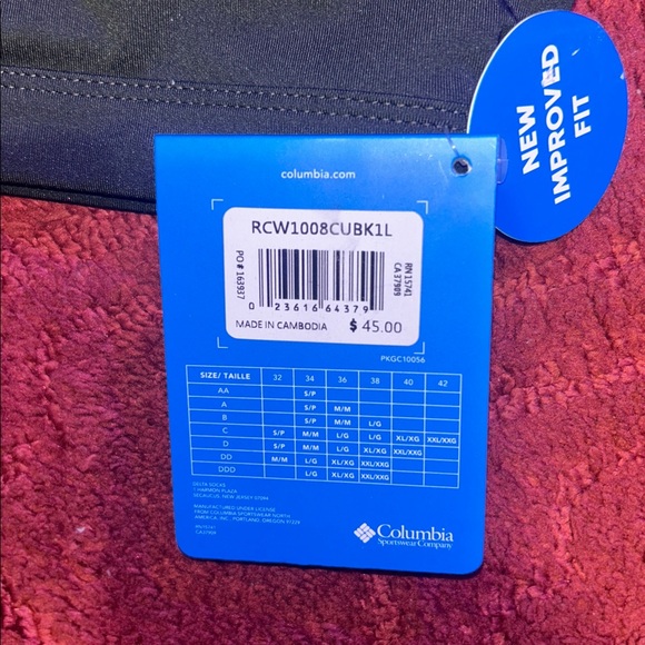 🖤🖤 BRAND NEW WITH TAGS 🖤🖤Columbia Black Active Sports Bra - Picture 2 of 5